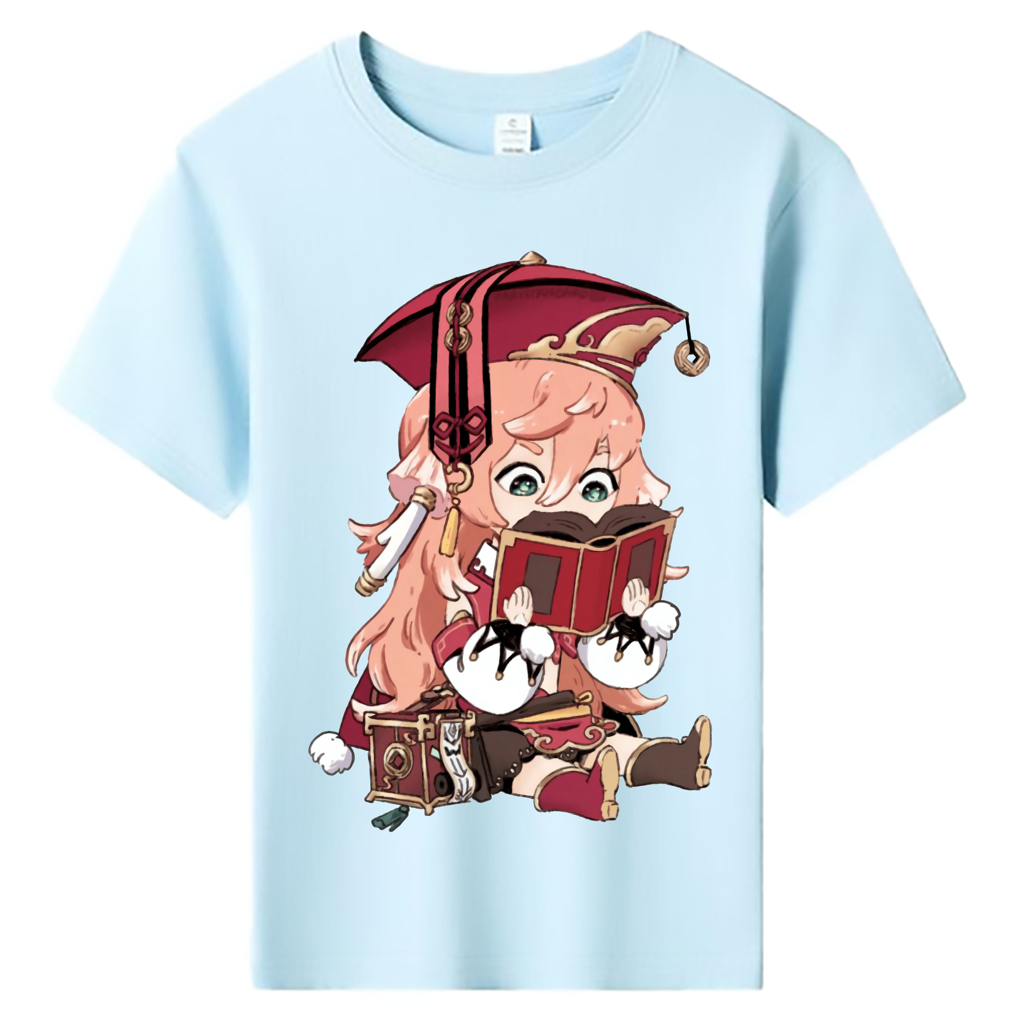 げんし神 ヤンフェイ genshin Yanfei 綿100％キッズTシャツ（フロントプリント）